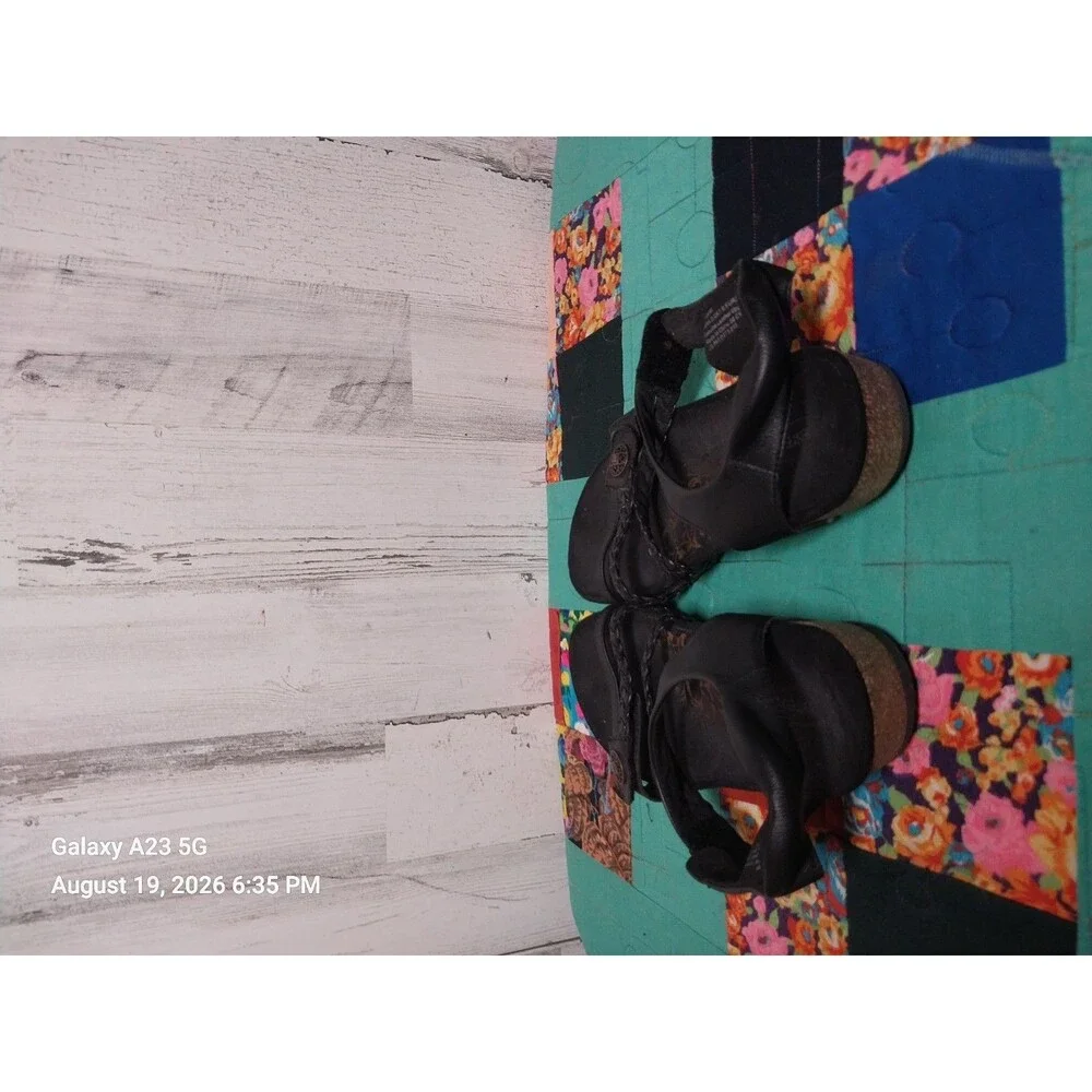 Aetrex Jillian Black SC450 Women's Strap Sandal Black Size 9